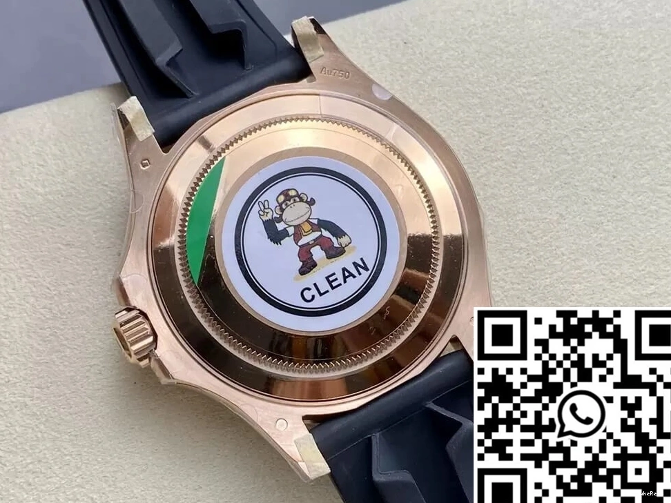 Dial Clean Factory Gold Master Rolex Yacht Black M126655-0002 Rose 1005
